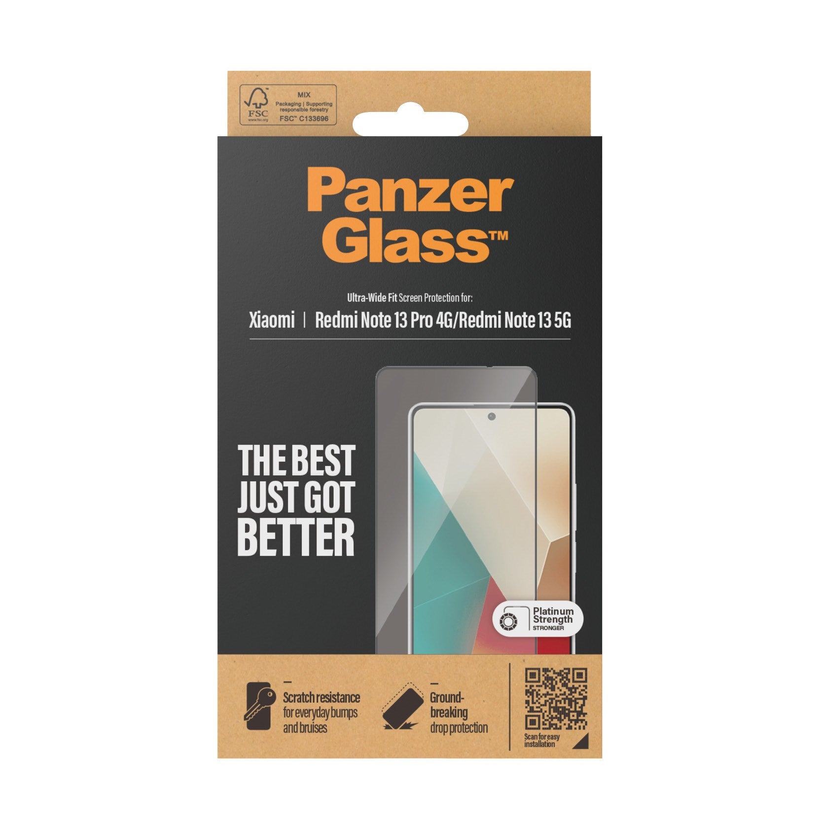 PanzerGlass® Displayschutz Xiaomi Redmi Note 13 5G | 13 Pro 4G | Ultra-Wide Fit